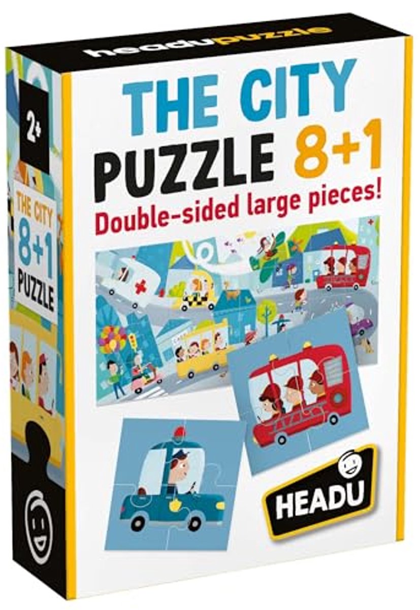 Puzzel 8+1 City - Meer kleuren - Geschikt voor 3 jaar en ouder