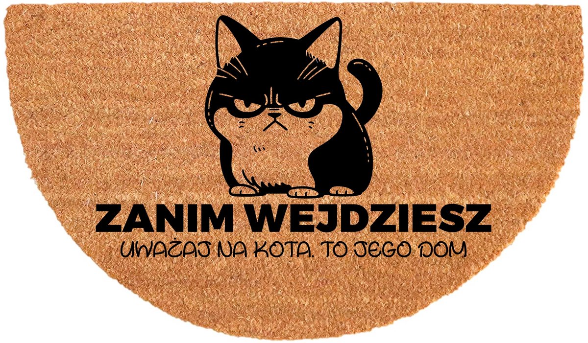 Ecologische Kokos Schrijfmat Antislip 40x70cm Beige