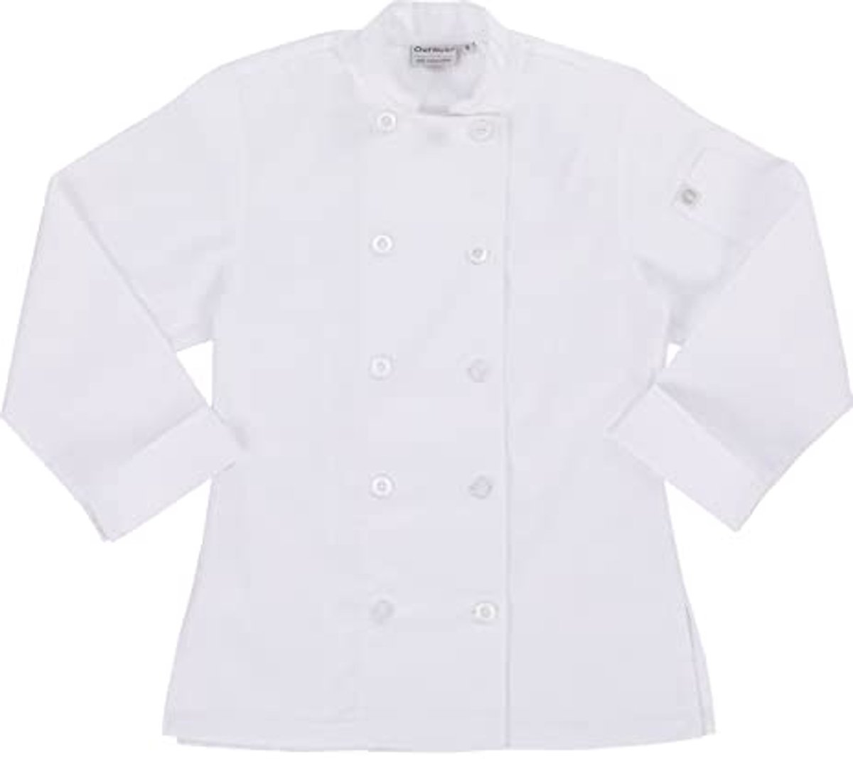 Koksjas voor heren - Duurzame polyester/katoen chef coat met thermometerzak
