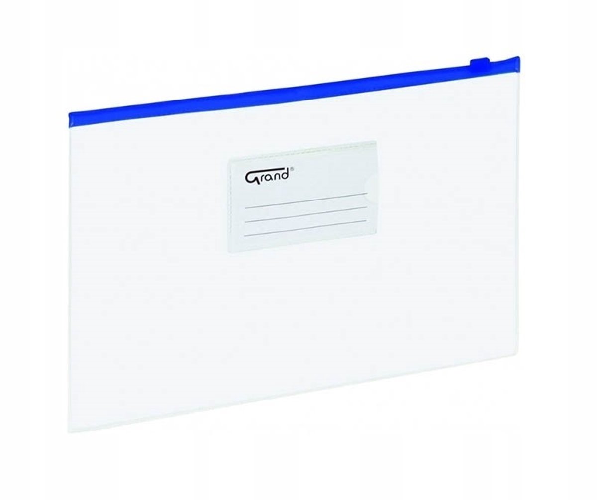 Grand A5 Map met Rits - Blauw