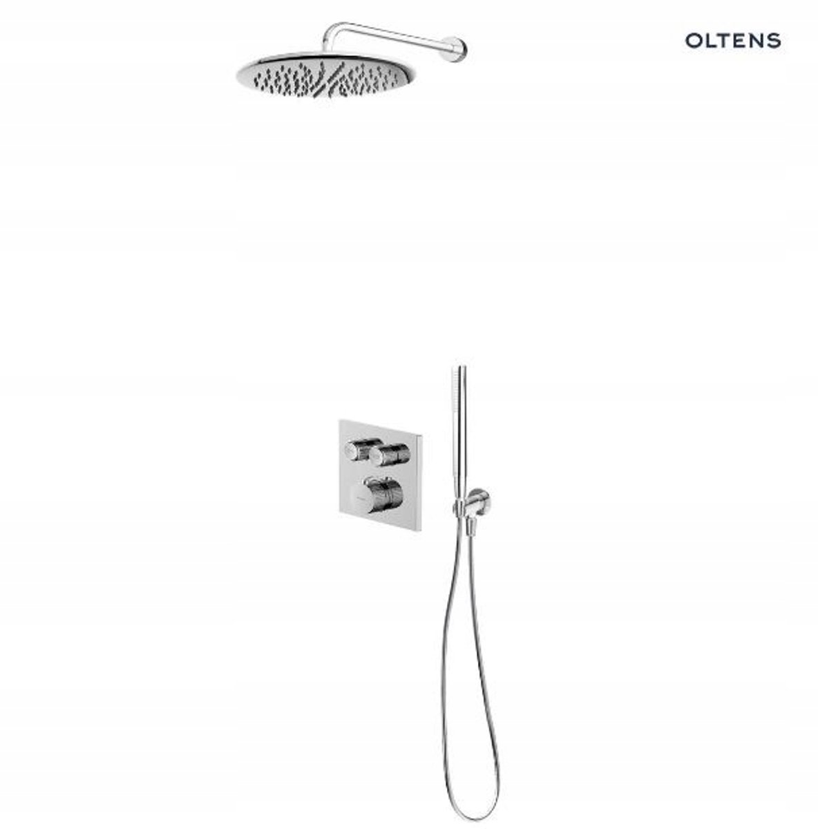 Oltens Onega Thermostatische Doucheset Inbouw met Regen Douche 30cm Chroom