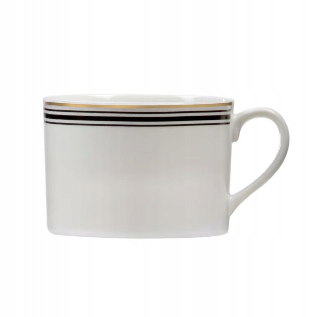 Ambition Art Deco Koffiekop 220 ml - Wit/Goud Porselein