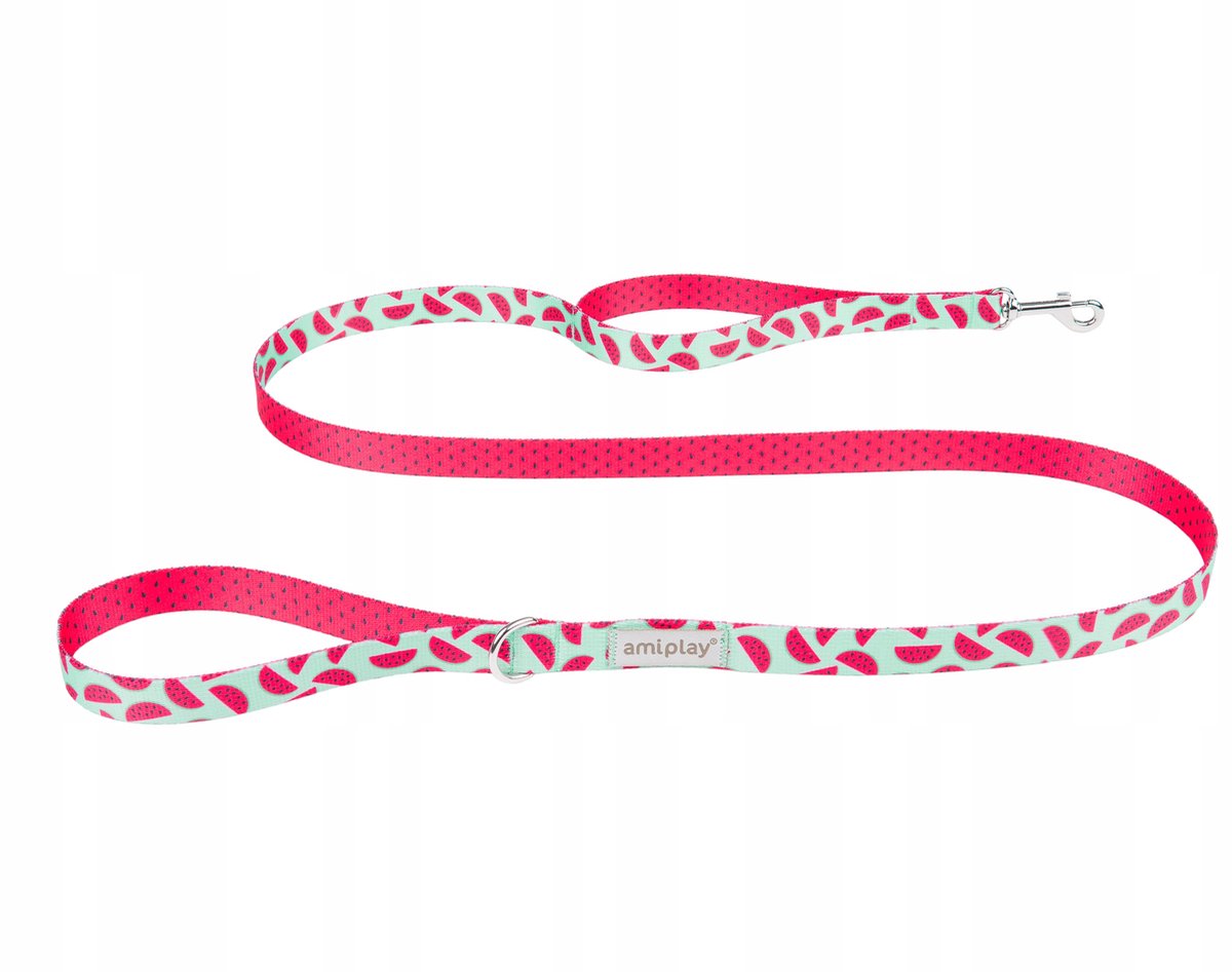 Amiplay BeHappy XL Hondenlijn 150cm Watermeloen - Comfort & Stijl