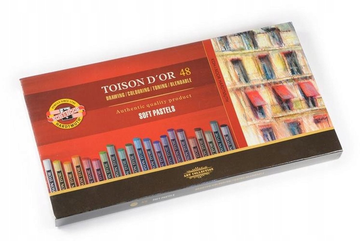 Koh-I-Noor Droge Pastels 48 Kleuren - Hoge Kwaliteit