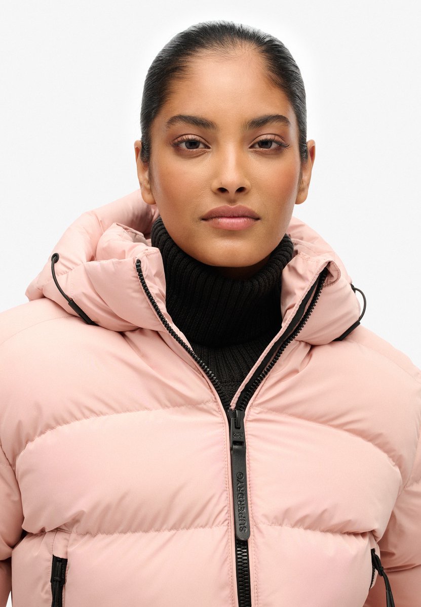 Superdry Sportieve Capuchon Pufferjas Dames Gewatteerde jassen Vintage Blush