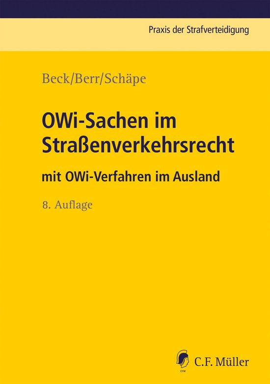 OWi-Sachen im Straßenverkehrsrecht - cover
