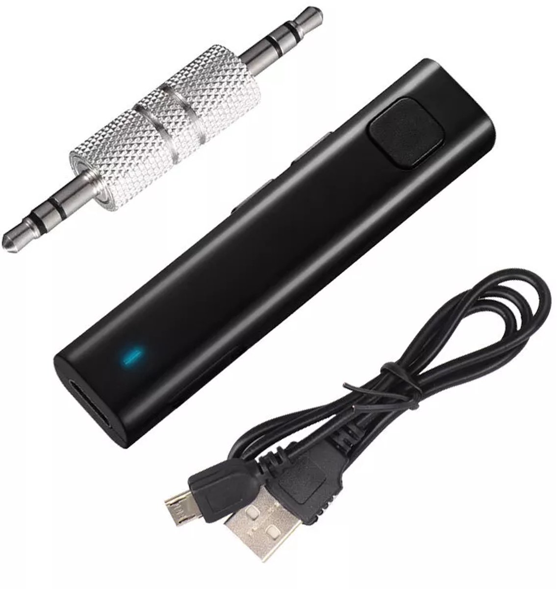 Draadloze Bluetooth stereo muziekontvanger 3,5 mm telefoon AUX-adapter met microfoon