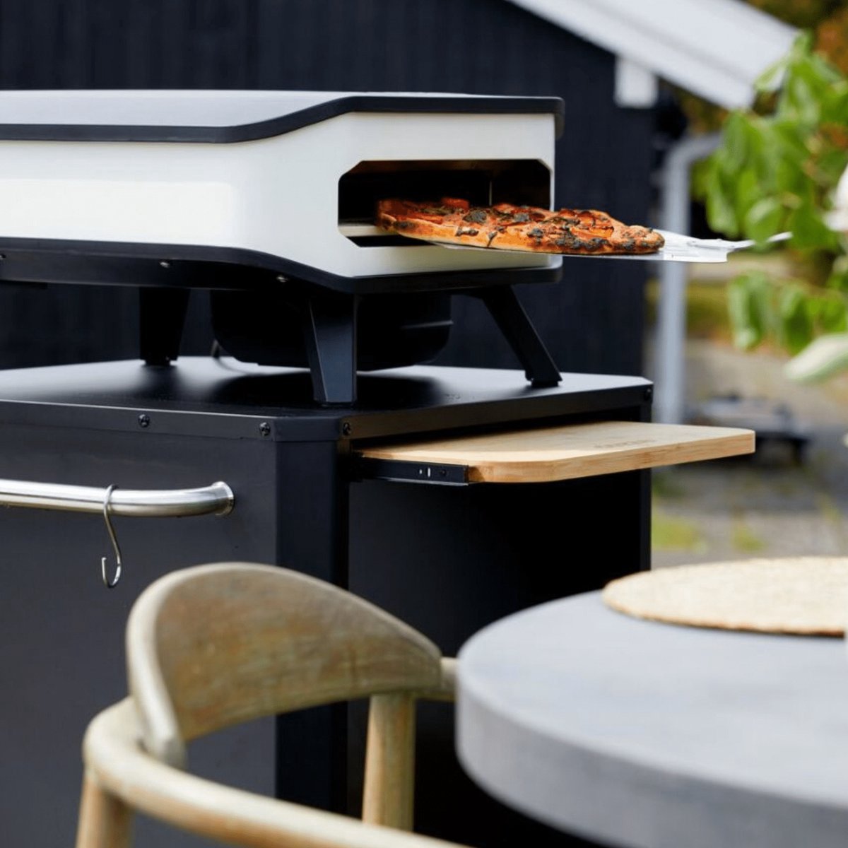 Cozze® Elektrische Pizza oven 17” - Met Pizzasteen, Deur & Gratis Pizzaset - Tot 450°C - Voor Pizza’s tot 42 cm - Elektrische Pizza Oven voor Binnen & Buiten – foto 5