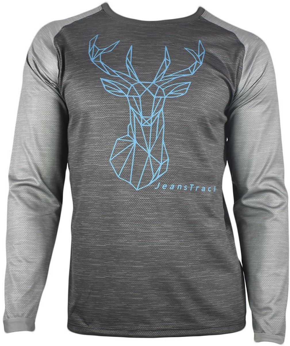 Jeanstrack Deer Langarm Enduro Trui Grijs L Man