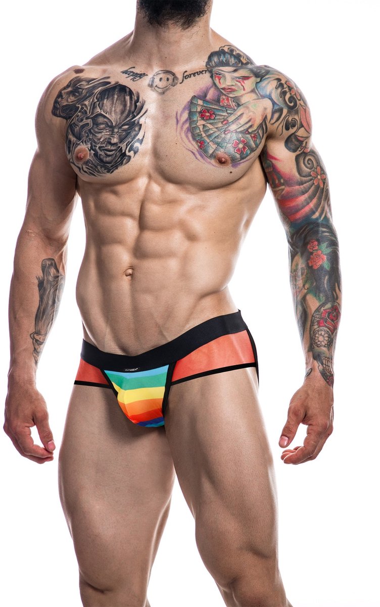 Cut4Men - Sexy Jockstrap - Rainbow - Maat L