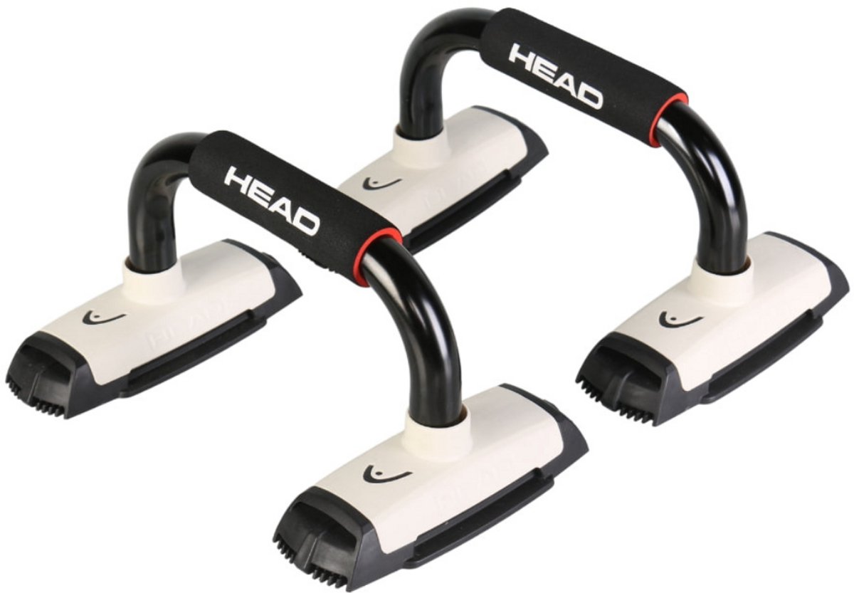 HEAD Opdruksteunen Push up bars Parallettes Fitness Krachttraining Calisthenics Ergonomisch Zwart