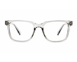 VERTEBRIL Cubo - Sterkte -1.50 – Kleur Kadushi Silver - GEEN leesbril - Unisex bril voor veraf - Lichtgewicht montuur – Rechthoekige pasvorm - Hoogwaardig MIN glas - Myopie/bijziendheid - Inclusief etui en doekje