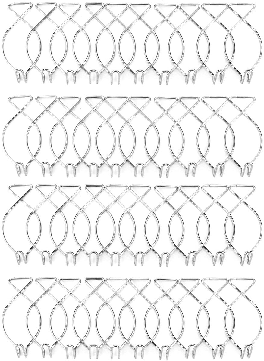 40 stuks Plafond Haak Clips F2 Metalen Haak Automatische Rebound Clips Hangende Plafondhaken voor Kantoor, Feest, Thuis en Bruiloft Decoratie Plafond, 5,8 x 3,0 x 1,8 cm