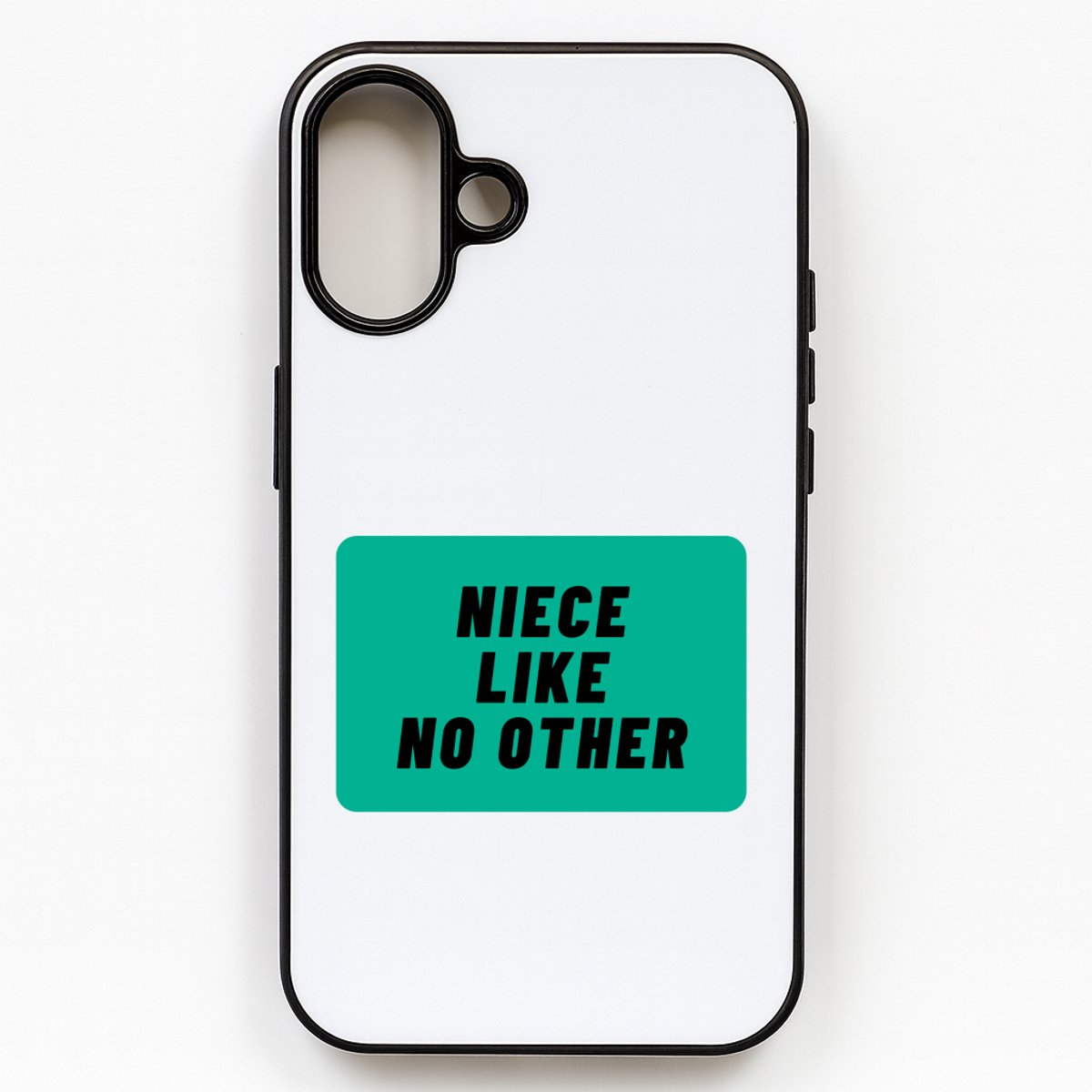 Hacebo® - niece like no other telefoonhoesje - Nicht - geweldige nicht - telefoonhoesjes - niemand anders - verjaardag - cadeau - kado - bedankje - geschenk - hoesje geschikt voor iPhone 16