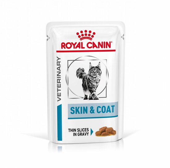 Royal Canin Veterinary Diet Skin & Coat Wet - Kattenvoer - 12x85 g