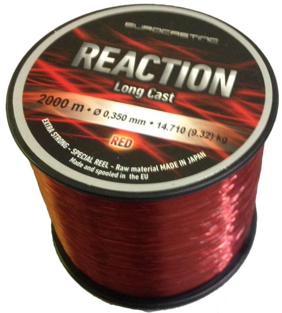Tubertini Reaction Monofilament 2000 M Rood 0.220 mm