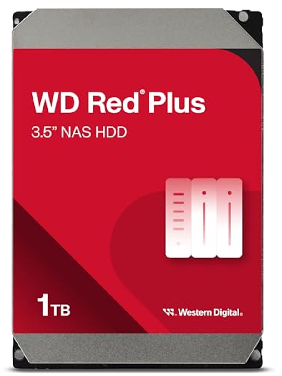 1 TB interne harde schijf voor NAS-systemen, 3,5 inch, 5400 rpm, SATA 6 Gbit/s