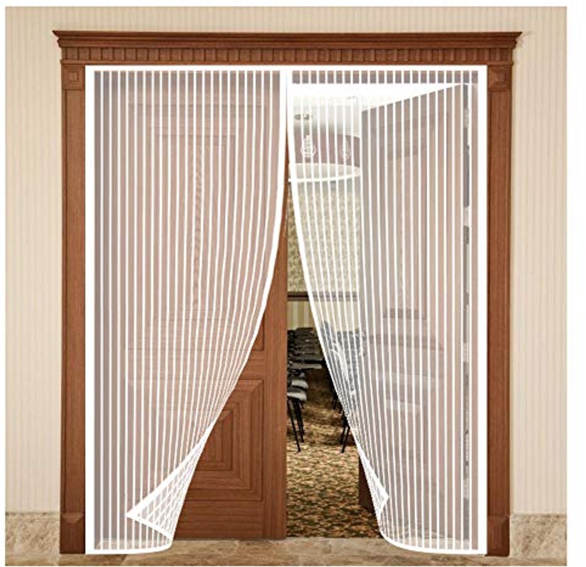 Magnetische Hordeur 95x245cm - Vliegengordijn voor Balkon en Woonkamer met Automatische Afdichting