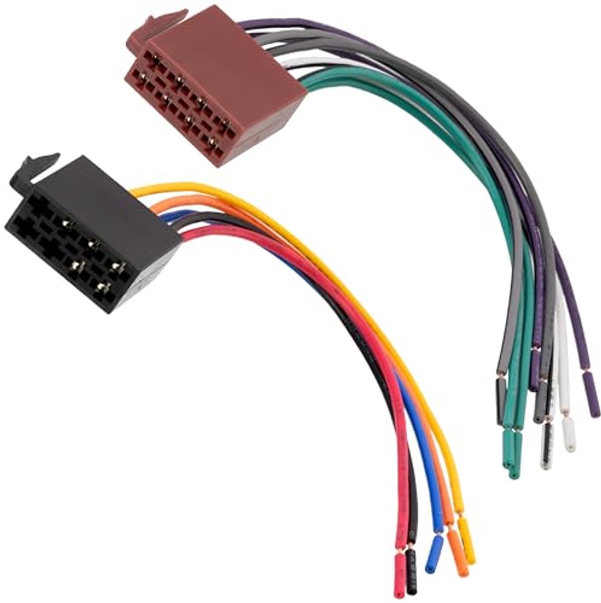 ISO Stekker 8PIN en 5PIN Auto Radio Adapter Kabel voor Voorbedrade Stroom en Luidsprekers