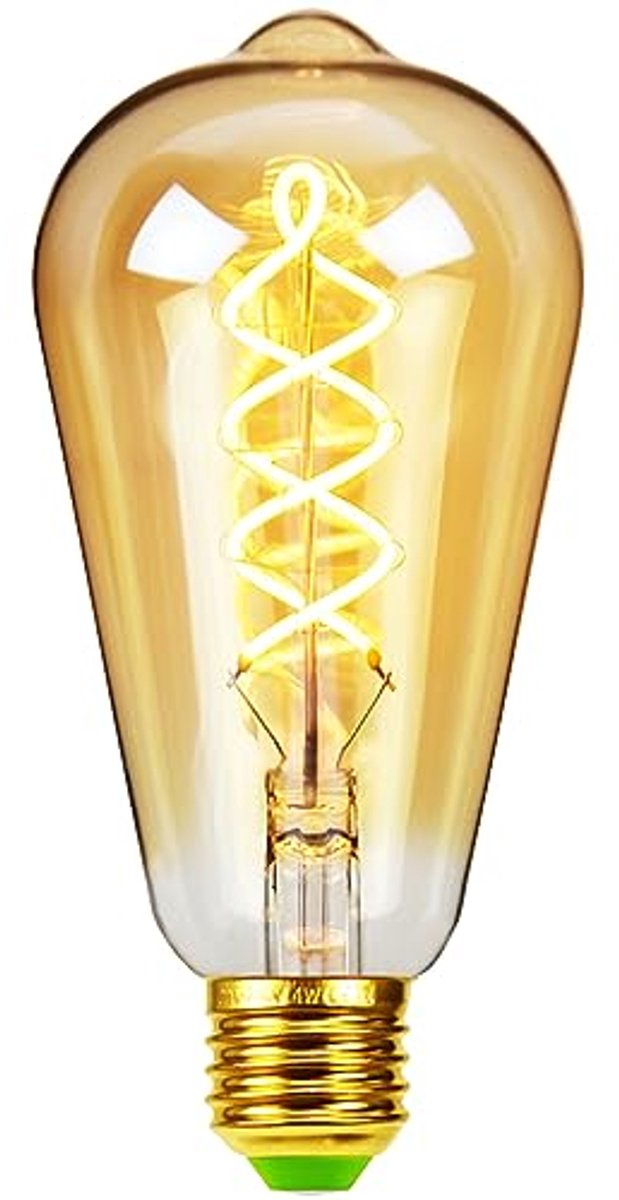 Vintage LED Dimbare Gloeilamp E27 - 4W Decoratieve Antieke verlichting met Onregelmatige Vorm