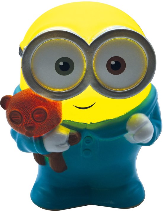 Minions 3D-ontwerp kleurveranderend nachtlampje approx 13cm