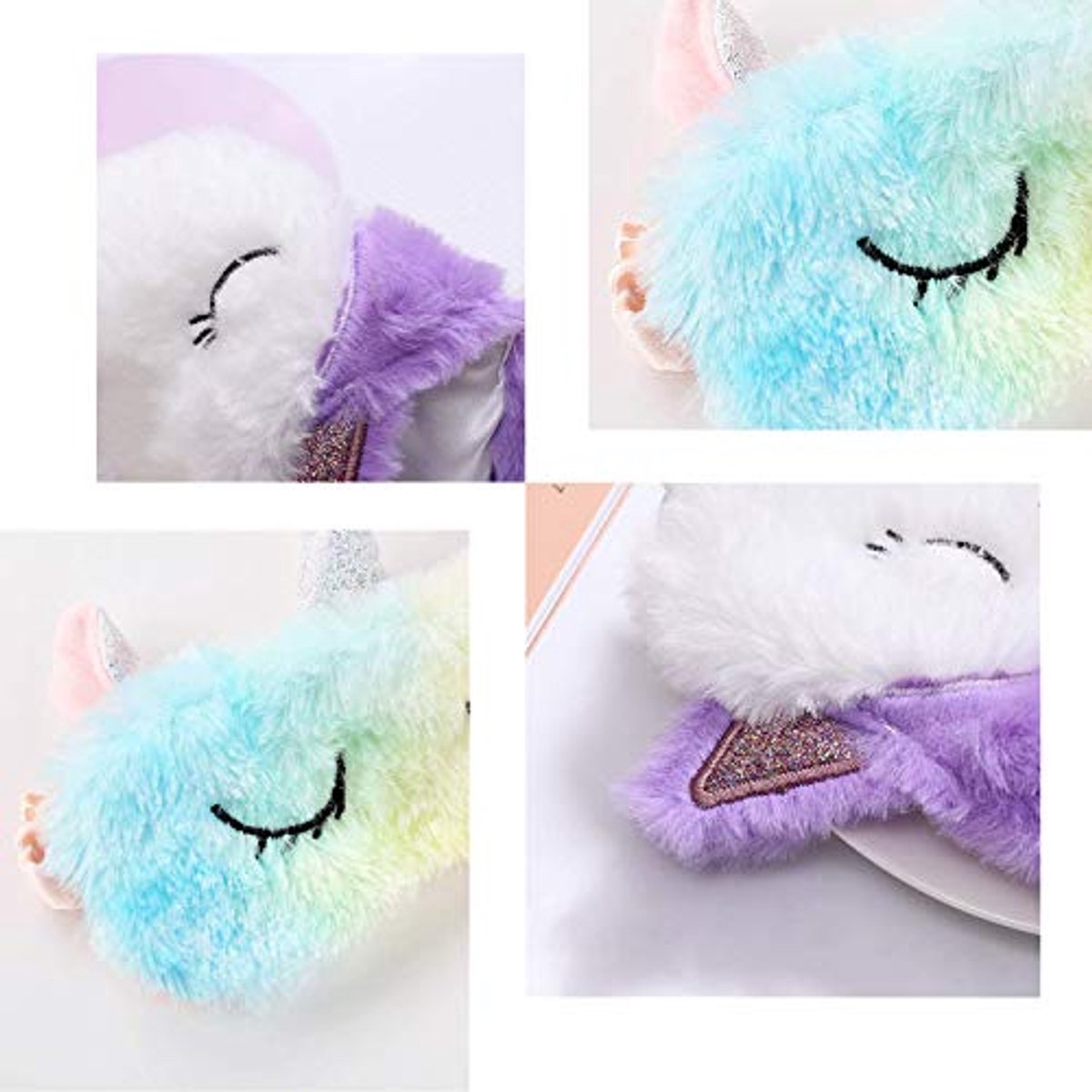 6-pack Oogmaskers voor Slapen - Comfortabel Pluche Cartoon Design voor Volwassenen en Kinderen