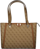 GUESS Sac à épaule Orlina Logo Noel Tote Latte Logo / Brown Marron clair
