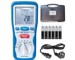 Digitale FI-tester met groot LCD-scherm en storingsstroomonderbreker voor 230 V