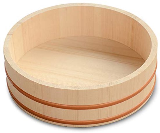 Traditionele houten rijstpot voor sushi