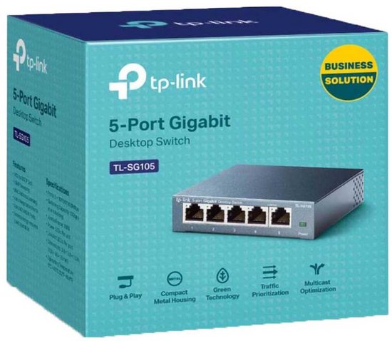 TP-Link TL-SG105 - Netwerk Switch - Unmanaged - 5-Poorten