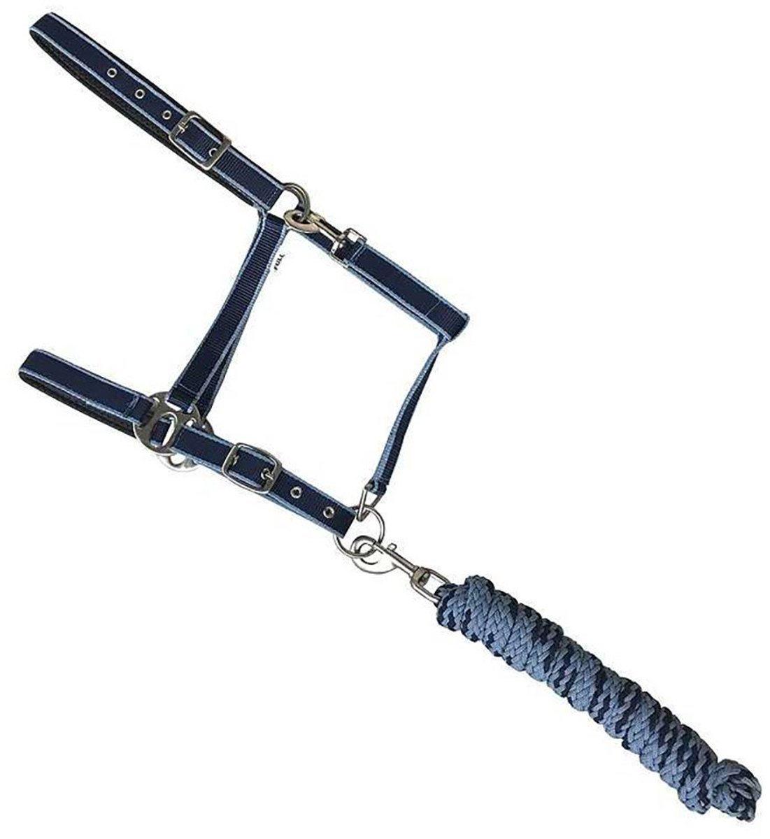 Marjoman Distribucion Nylon Halster En Halstertouw Blauw Pony