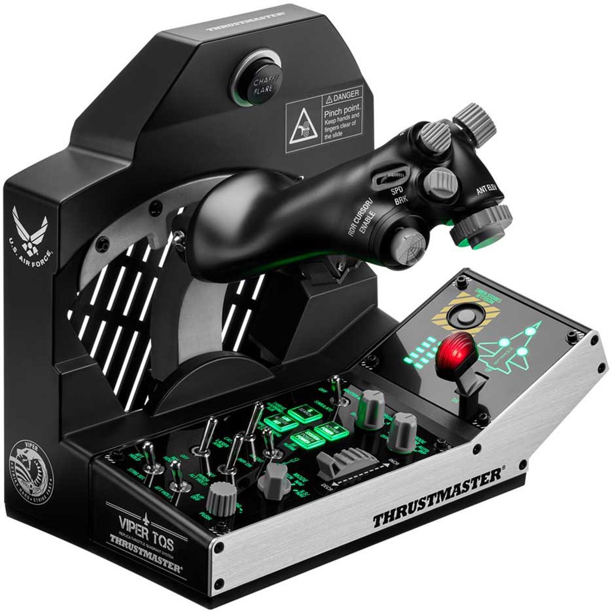 Thrustmaster Viper TQS Mission Pack voor PC - Metalen Throttle Quadrant Systeem en Bedieningspaneel - Hall EffectPrecisie - 64 Actieknoppen