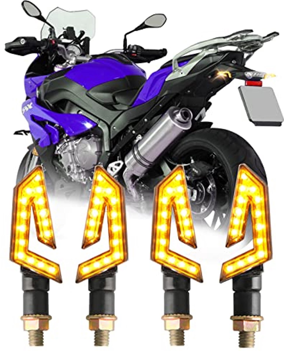 Universele Motorfiets Knipperlichten met 15 LED's - 12V voor Scooter, Cruiser, en Offroad