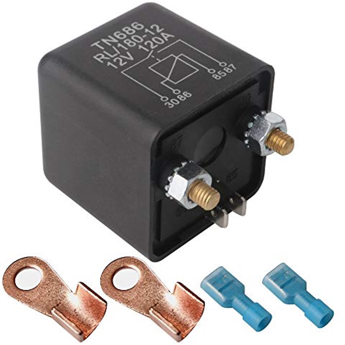 12V DC 120Amp Split Charge Relay met 2Pin Voetafdruk en Terminal