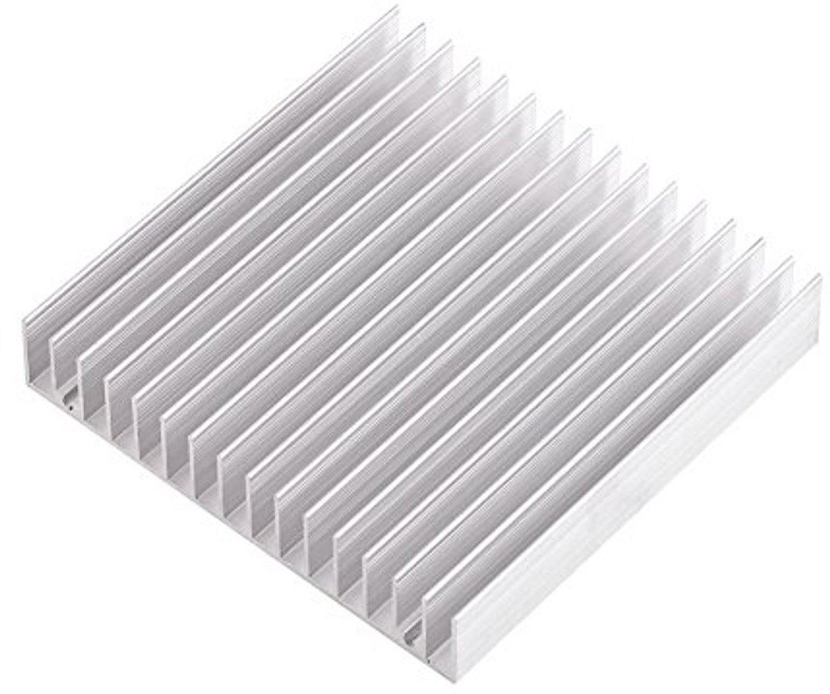 Aluminium koellichaam 100 x 100 x 18 mm voor computer en elektronica
