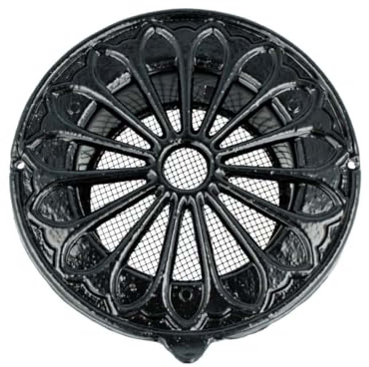 Nostalgisch Ventilatierooster in Antieklook - Aansluitmaat 125 mm - Geschikt voor Buitenwand