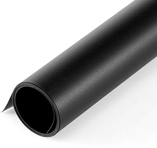Selens PVC Background for Photography - 100 x 200cm, Black, Waterproof, Mat - for Photo Studio, Portrait, Product, Pet, Video, Fashion, Birthday, Party