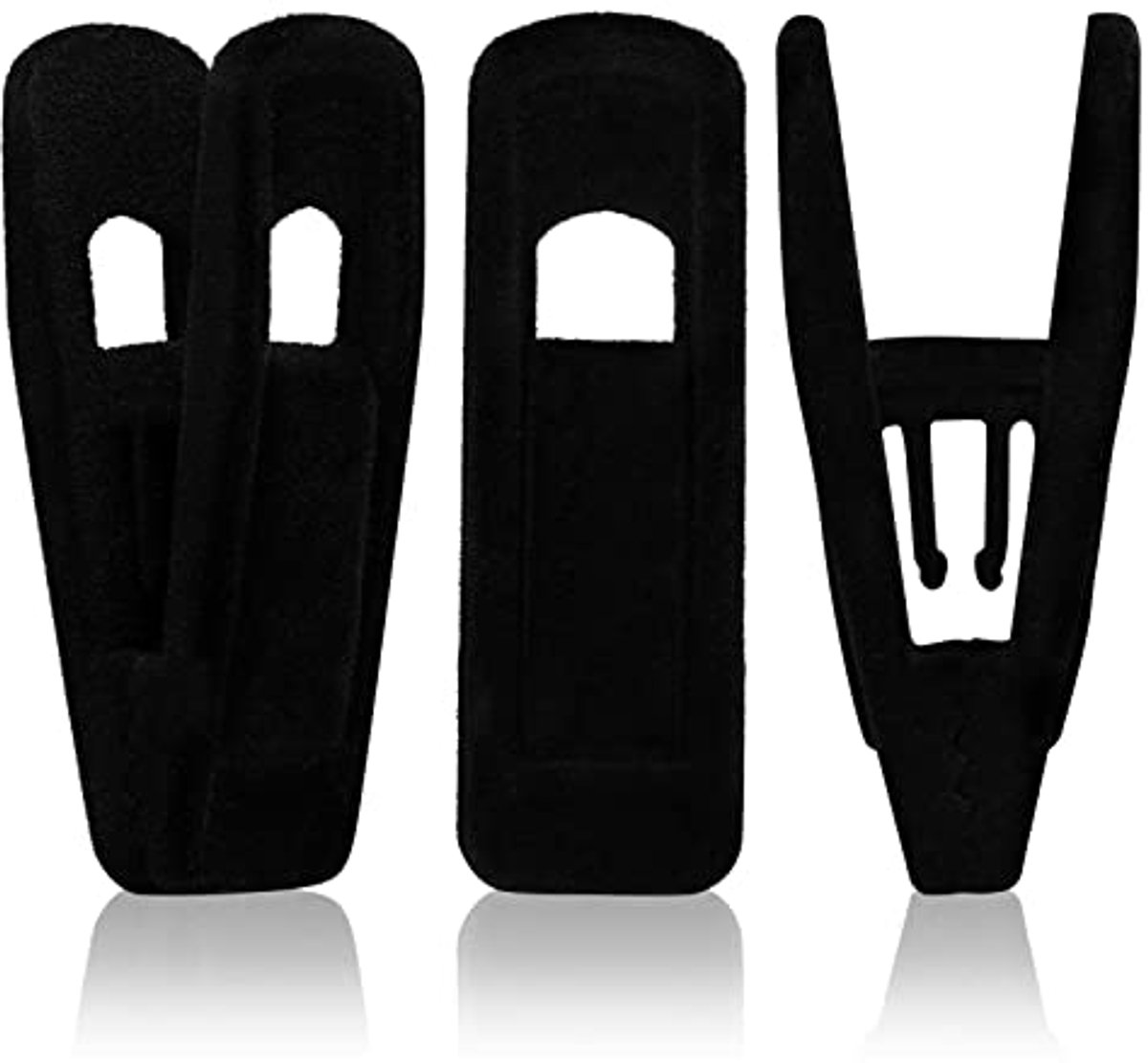 Fluwelen Hangers Clips voor Kleding - 50 Stuks - Zwarte Kleding Clips voor Slanke Kleding