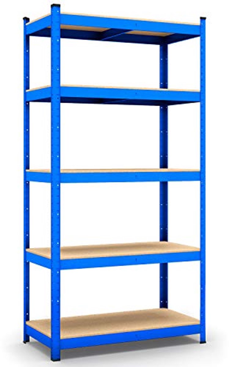 Opslagrekken voor Garages en Werkplaatsen - 875 kg Laadvermogen, 200 x 100 x 50 cm, Verstelbare Planken