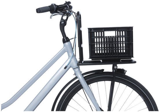 Caisse à vélo Basil MIK L, 40L, plastique recyclé, noir