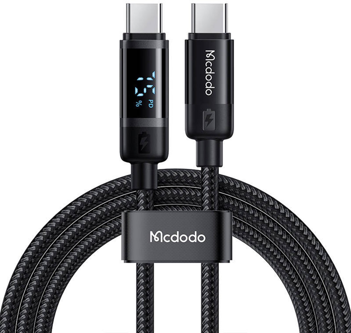 Mcdodo Datakabel Ca-5780 Usb-C Naar Usb-C 60W 1,2M (Zwart)