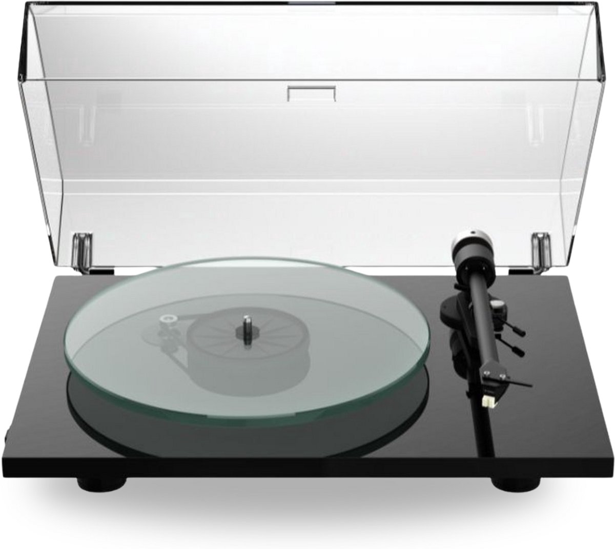 Pro-Ject T2W Rainier Streaming Platenspeler - Multiroom-technologie - WiFi streaming - Moderne Vinyl Speler - Zwart