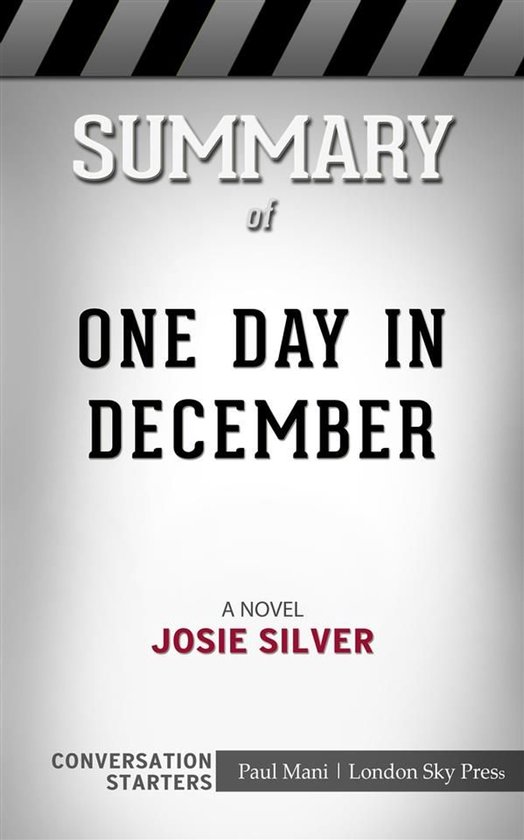 One Day in December: A Novel​​​​​​​ by Josie S ... - cover