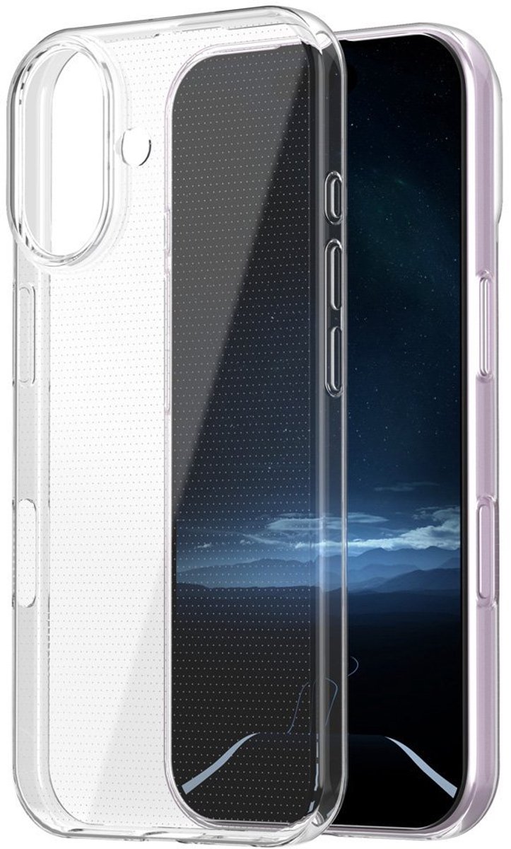 Mobiq - Transparant geschikt voor iPhone 17 Hoesje TPU - transparant