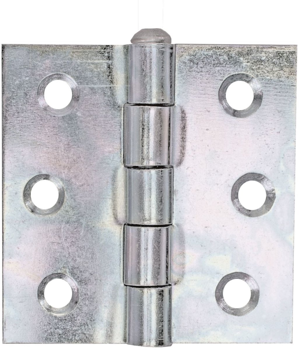 Alberts 349028 scharnier, vierkant, met losse pen, galvanisch geel verzinkt, 63 x 63 mm / 25 stuks