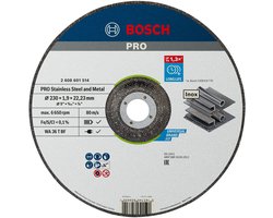 Bosch Accessories 2608601514 2608601514 Doorslijpschijf gebogen 230 mm 22.23 mm 1 stuk(s)