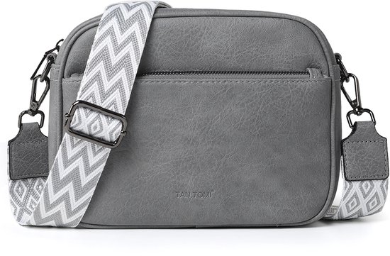 FuninCrea Crossbody tas voor vrouwen, pvc-koffer, gevormde kleine crossbody tas met schouder- en polsriem, draagbare schoudertas, telefoontas met mesh- tas voor op reis, roze