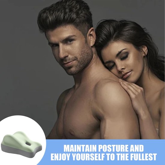 Kussen voor koppels voor zwangere vrouwen, stevig ontwerp om te zitten en te liggen, moderne en eenvoudige stijl, ergonomische ondersteuning voor comfort en intimiteit (zwart