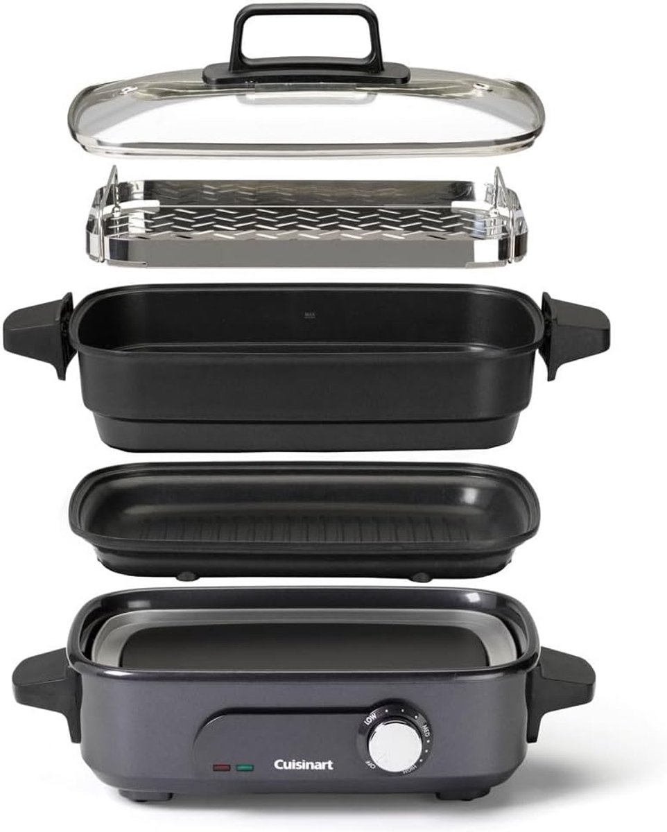 5-in-1 Multi-Cooker en Grill voor Gezond Koken, Met - 5-in-1 - €177,72