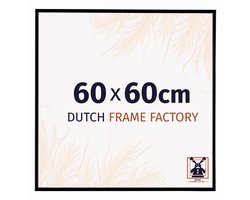Fotolijst 60x60 cm - Kunststof - Zwart Mat - Easy